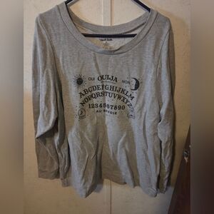Modcloth gray Ouija sweatshirt 2x